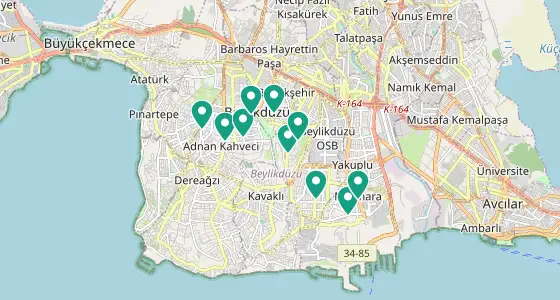 Beylikdüzü eczane konum haritası — İstanbul