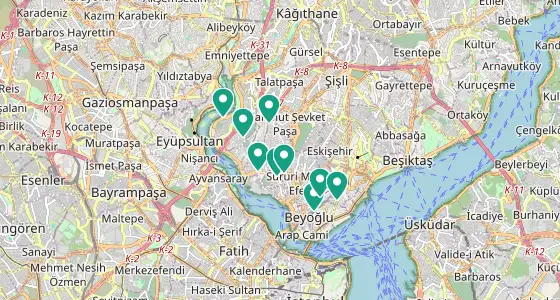 Beyoğlu eczane konum haritası — İstanbul