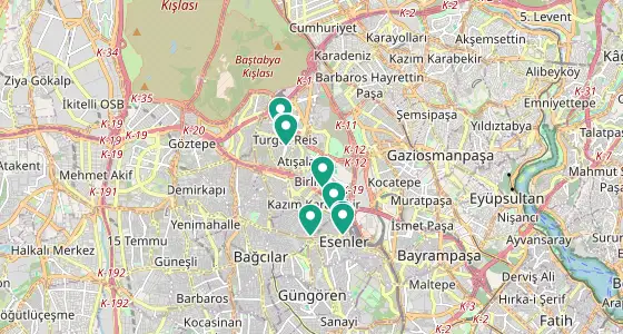 Esenler eczane konum haritası — İstanbul