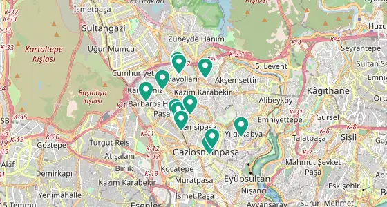 Gaziosmanpaşa eczane konum haritası — İstanbul