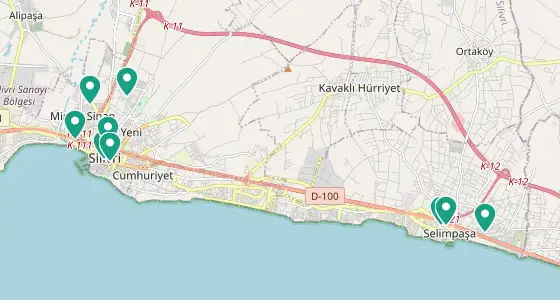 Silivri eczane konum haritası — İstanbul