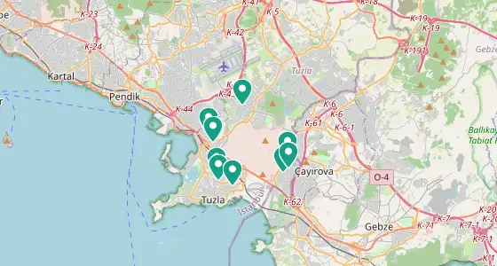 Tuzla eczane konum haritası — İstanbul