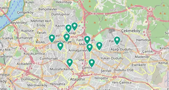 Ümraniye eczane konum haritası — İstanbul