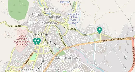 Bergama eczane konum haritası — İzmir