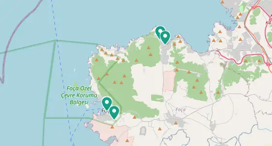 Foça eczane konum haritası — İzmir