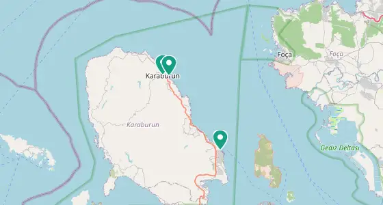 Karaburun eczane konum haritası — İzmir