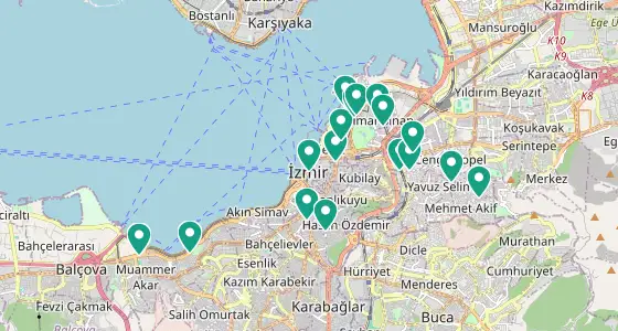Konak eczane konum haritası — İzmir