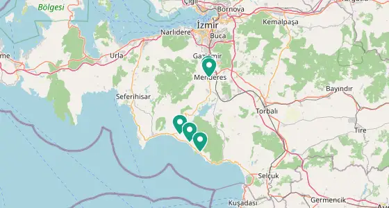 Menderes eczane konum haritası — İzmir