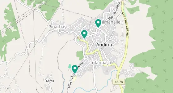 Andırın eczane konum haritası — Kahramanmaraş