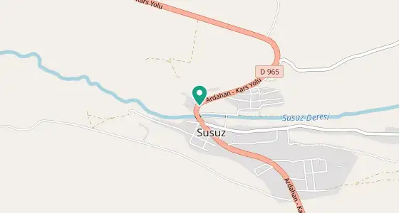 Susuz eczane konum haritası — Kars