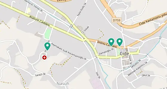 Cide eczane konum haritası — Kastamonu