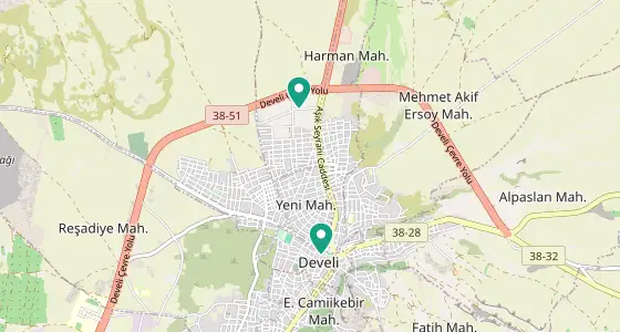 Develi eczane konum haritası — Kayseri