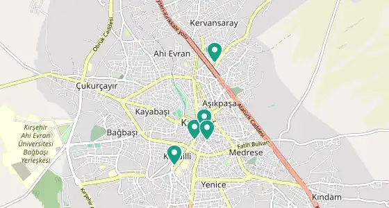 Merkez eczane konum haritası — Kırşehir