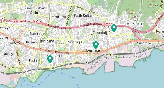 Derince eczane konum haritası — Kocaeli