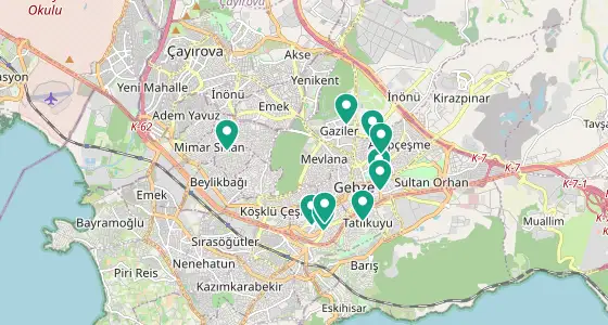 Gebze eczane konum haritası — Kocaeli