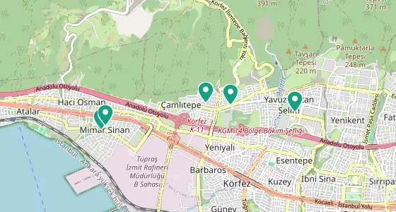 Körfez eczane konum haritası — Kocaeli