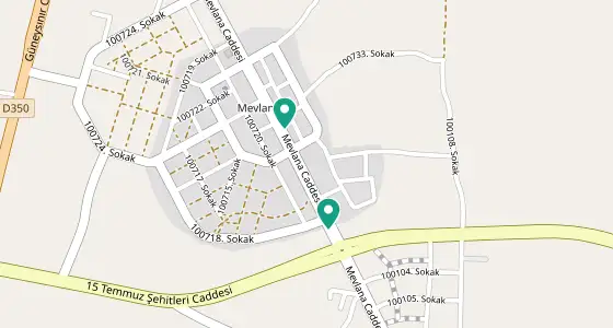 Güneysınır eczane konum haritası — Konya