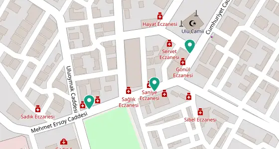 Gediz eczane konum haritası — Kütahya