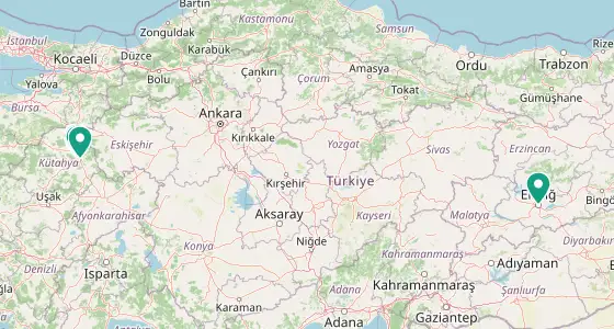 Merkez eczane konum haritası — Kütahya