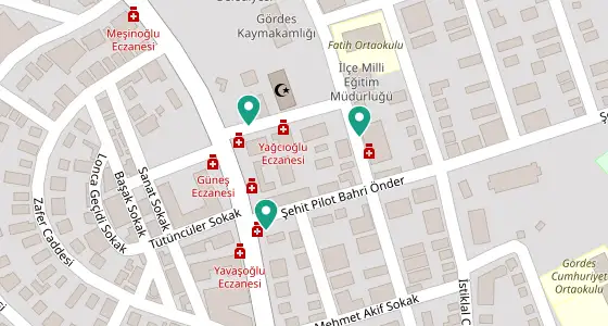 Gördes eczane konum haritası — Manisa