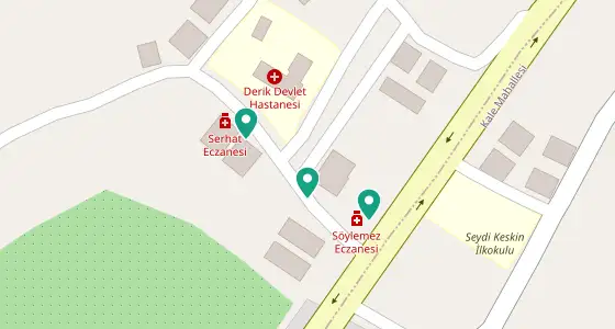 Derik eczane konum haritası — Mardin
