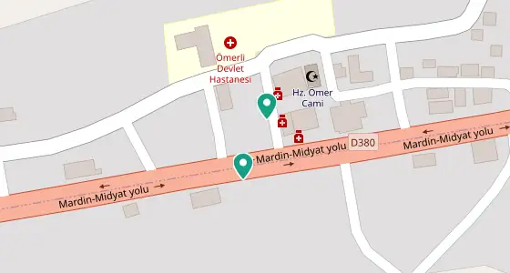 Ömerli eczane konum haritası — Mardin