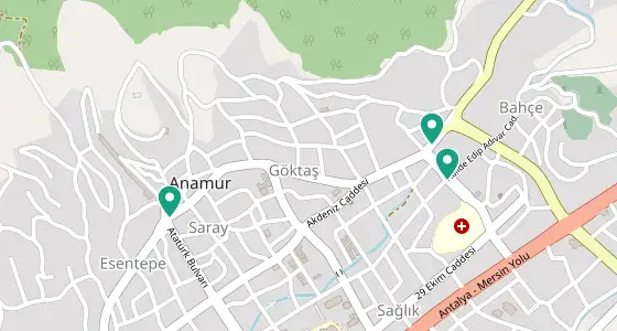 Anamur eczane konum haritası — Mersin