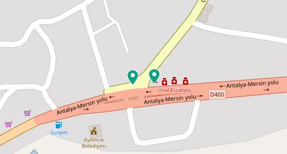 Aydıncık eczane konum haritası — Mersin
