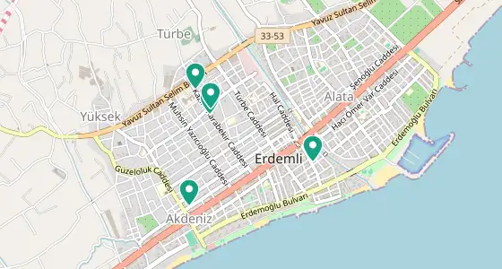 Erdemli eczane konum haritası — Mersin