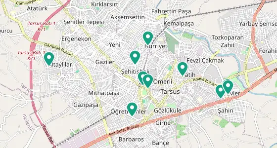 Tarsus eczane konum haritası — Mersin