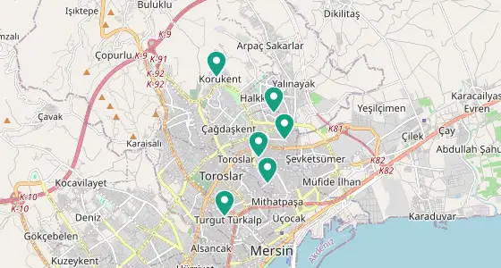 Toroslar eczane konum haritası — Mersin
