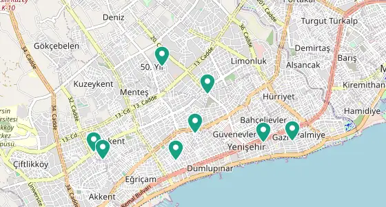 Yenişehir eczane konum haritası — Mersin