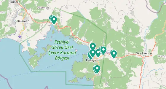 Fethiye eczane konum haritası — Muğla