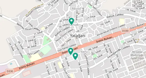 Yatağan eczane konum haritası — Muğla