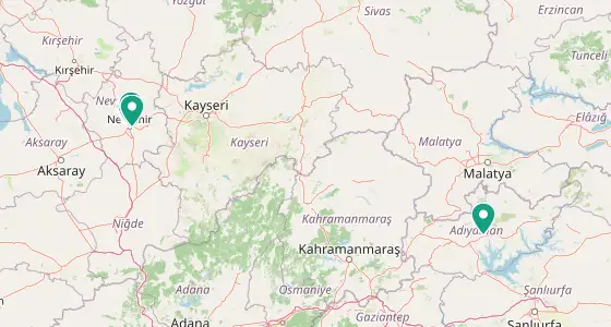 Merkez eczane konum haritası — Nevşehir