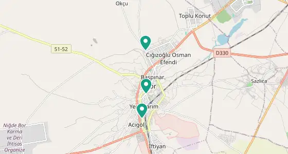 Bor eczane konum haritası — Niğde