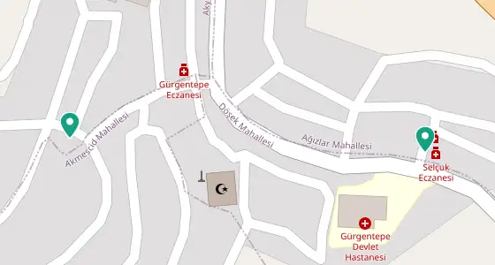 Gürgentepe eczane konum haritası — Ordu