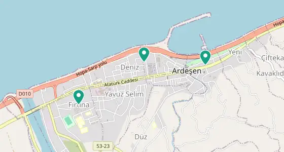 Ardeşen eczane konum haritası — Rize