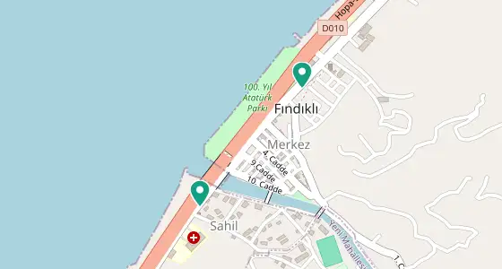 Fındıklı eczane konum haritası — Rize