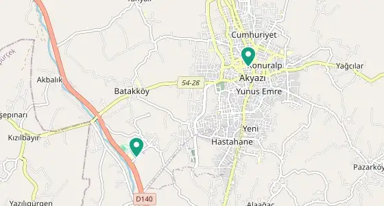 Akyazı eczane konum haritası — Sakarya