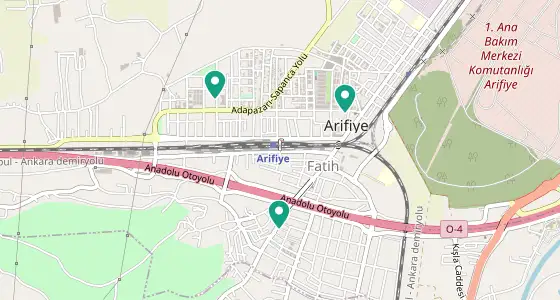 Arifiye eczane konum haritası — Sakarya