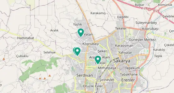 Serdivan eczane konum haritası — Sakarya