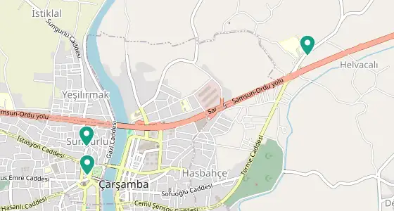Çarşamba eczane konum haritası — Samsun