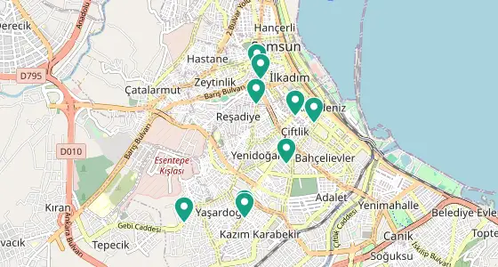 İlkadım eczane konum haritası — Samsun