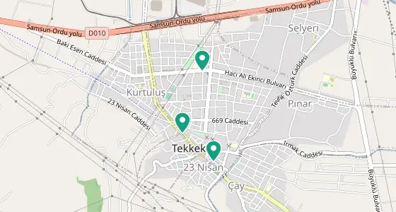 Tekkeköy eczane konum haritası — Samsun