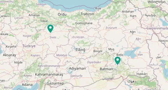 Merkez eczane konum haritası — Siirt