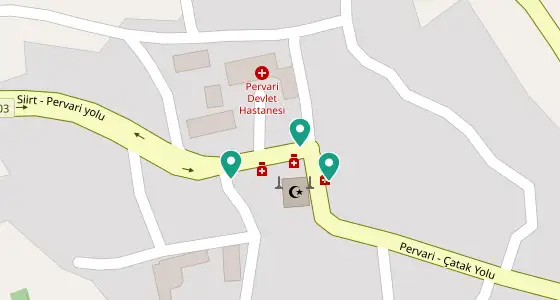 Pervari eczane konum haritası — Siirt