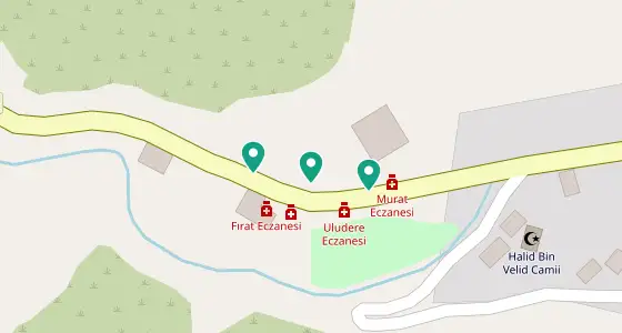 Uludere eczane konum haritası — Şırnak