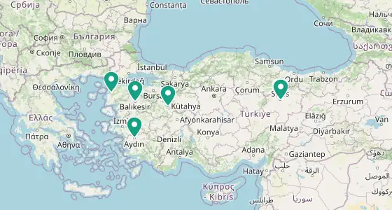 Merkez eczane konum haritası — Sivas