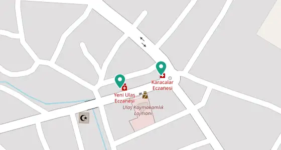 Ulaş eczane konum haritası — Sivas